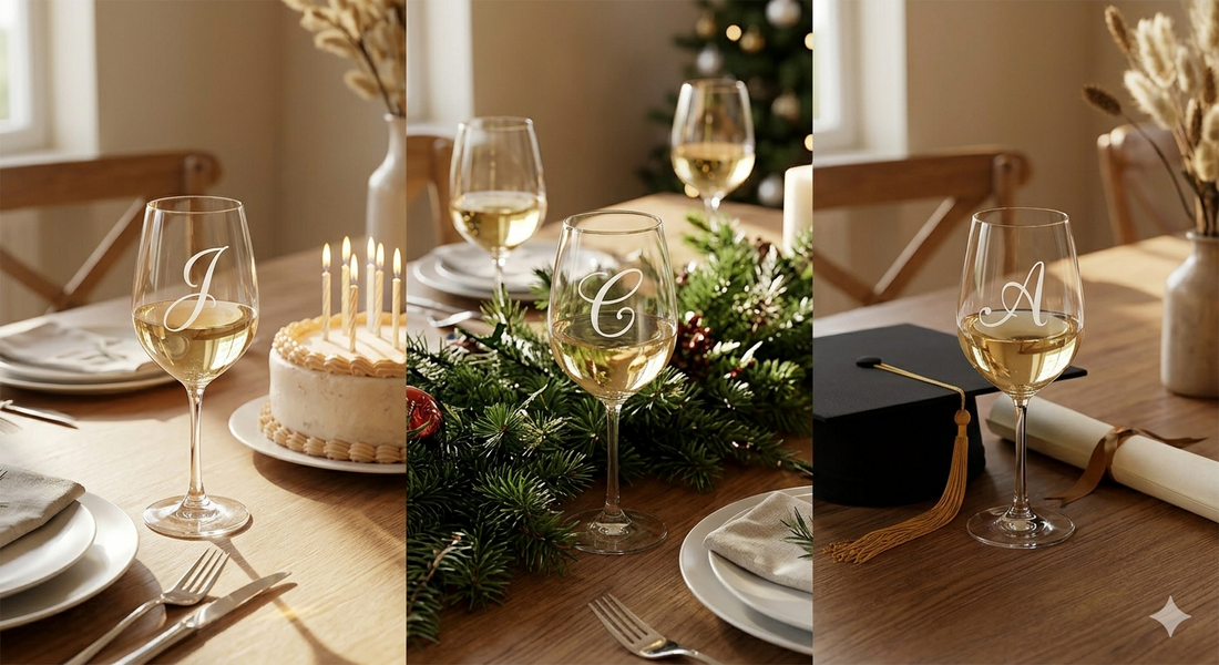 How to Choose Personalized Wine Glasses for Birthdays, Holidays, and Special Occasions