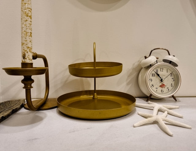 Metal Display Trays: How to Style Black, Gold, and Hammered Finishes
