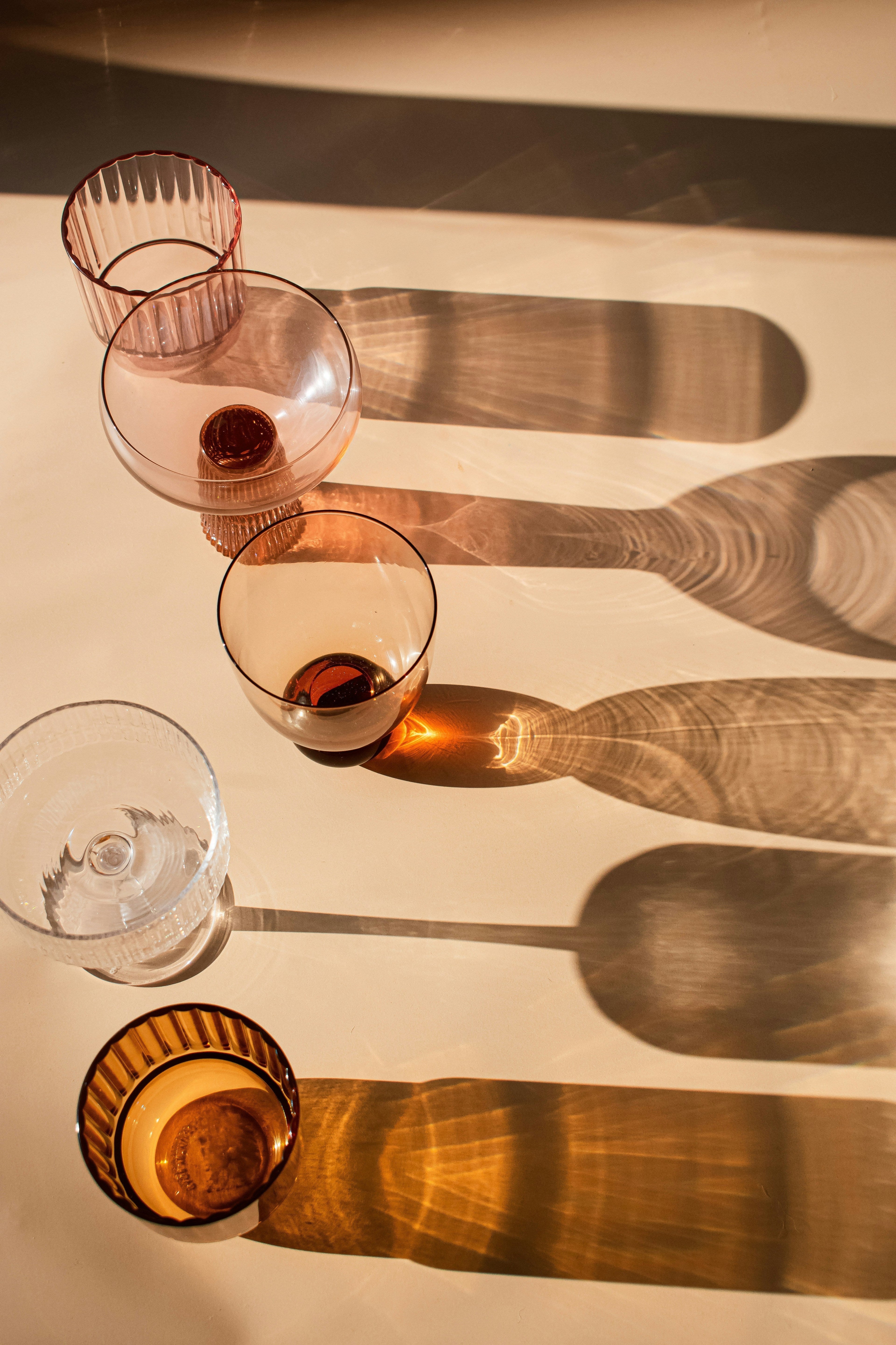 How Modern Colored Wine Glasses Can Brighten a Dinner Table