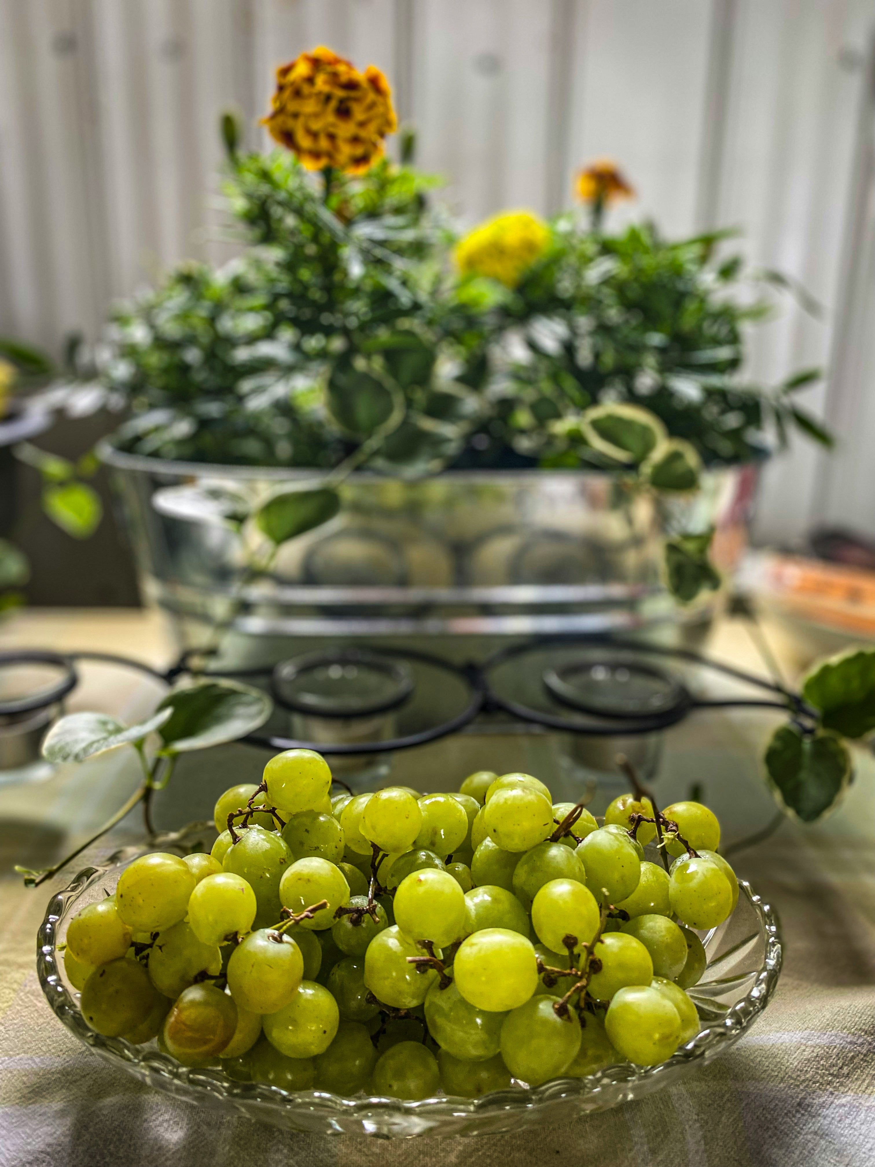 How to Display Large Bowls and Deep Platters with a Wrought Iron Stand
