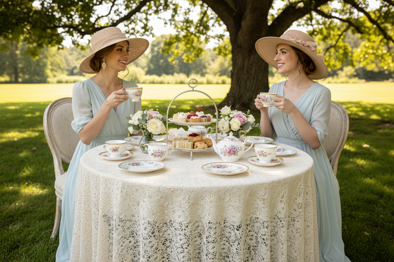 Tea Party Cups & Saucers