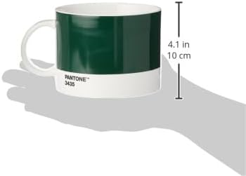 Pantone Cup, Tea/Coffee Mug, fine China (Ceramic), 475 ml, Dark Green, 3435 C, 1 Count (Pack of 1)