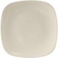 Tuxton China BEH-110C Plate, 11-1/8", Square, Rolled Edge, Microwave and Dishwasher Safe, Oven Proof, Fully Vitrified, Ceramic, DuraTux, American White/Eggshell, Pack of 12
