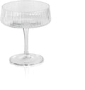 Zodax Bandol Fluted Textured Glasses or Stemware Sets of 2 or 4 (Martini S/4)