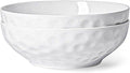 HOMBENE Large Pasta Bowls Set of 2, 9 Inch Pasta Serving Bowl Dinner Bowls, Wide and Shallow Microwave Dishwasher Safe Bowl Set of 2