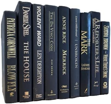 Real Books by Color® (Set of 7, Black Gold) Decorative Bookshelf Home Decor Shelf Styling Photo Prop
