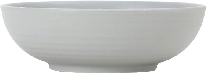 Tuxton China VGB-260Y Bowl, 26 oz., 7-1/8" Diameter x 2-3/8"H, Round, Embossed, Microwave and Dishwasher Safe, Oven Proof, Fully Vitrified, Porcelain, TuxTrendz, Zion, Matte Gray, Pack of 12