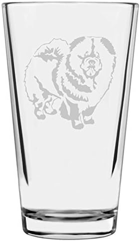 Chow Chow Custom Personalized Dog Themed Etched All Purpose 16oz Pint Glass