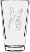 Welsh Corgi Custom Personalized Dog Themed Etched All Purpose 16oz Pint Glass