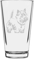 Cairn Terrier Customizable Dog Themed Etched All Purpose 16oz Pint Glass