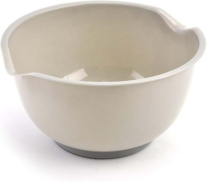 Reusable Kitchen Mixing Bowl Set, 3pcs Plastic Salad and Food Bowls for Household Serving and Mixing, Stackable Lightweight Containers for Cooking and Food Prep Random Color
