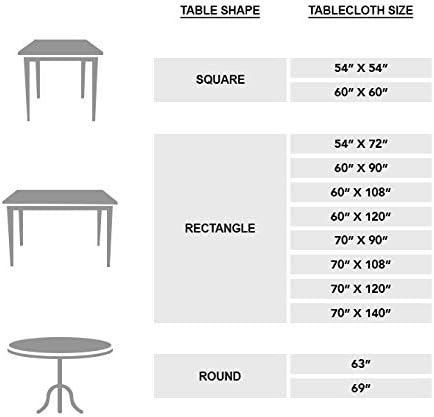 Maison d' Hermine Table Cloth Rectangle Table 100% Cotton 70 x 90 Inches Fall Tablecloth Reusable Everyday Use for Thanksgiving Christmas Decorations Dining Farmhouse Party (Rural Christmas)
