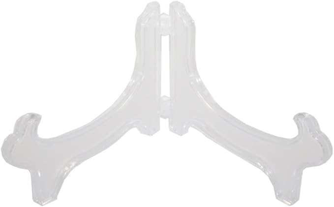 Artliving Display Stand Easel Bowl Stand for Display Large Deep Bowls, Platters and Deep Dishes Clear