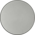 Apollo 11.5 Inch Coupe Melamine Dinner Plates, Matte Grey and Black, Break-Resistant, NSF Listed, Dishwasher Safe, Round, 12 Pack