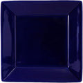 Tuxton China BCH-0845 Plate, 8-1/2", Square, Wide Rim, Microwave and Dishwasher Safe, Oven Proof, Fully Vitrified, Ceramic, DuraTux, Cobalt, Pack of 12