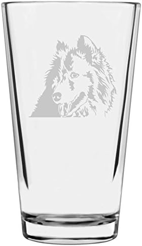 Shiba Inu Customizable Dog Themed Etched All Purpose 16oz Pint Glass