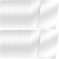 Tecmisse 30 PCS Plastic Placemat Heat Resistant Washable Table Mats, Clear Placemats for Table, Dining, Kitchen, Crafting and Shelf Liner, 17 x 11 Inch