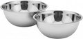 8 Quart Stainless Steel Mixing Bowl - Large Capacity Heavy Duty Kitchen Prep Bowls, Flat Base Design, Dishwasher Safe, For Baking, Dough, Salad, Cooking & Food Prep - 2 Pack