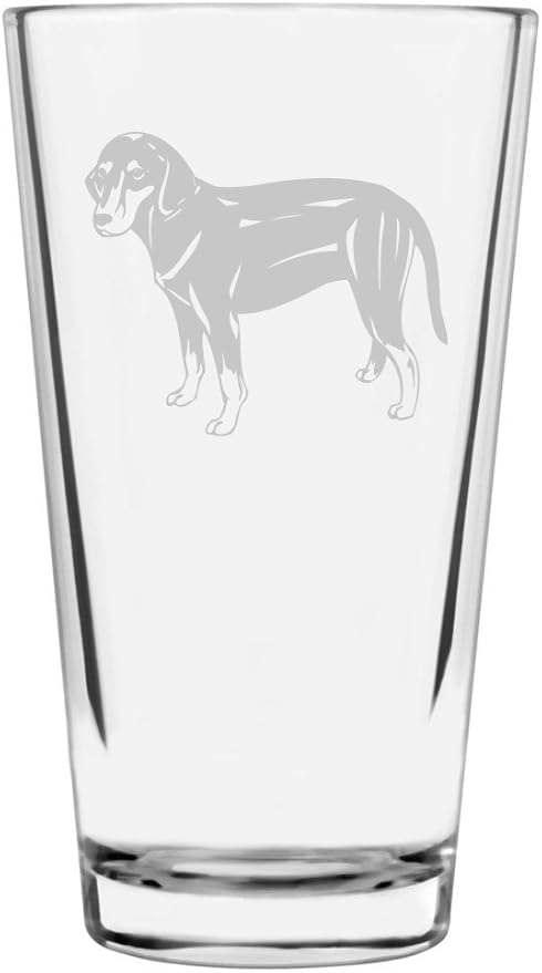 Montenegrin Mountain Hound Custom Personalized Dog Themed Etched All Purpose 16oz Pint Glass