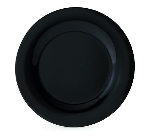 G.E.T. 7.5" Heavy-Duty Wide Rim Melamine Salad Plate (Set of 4)