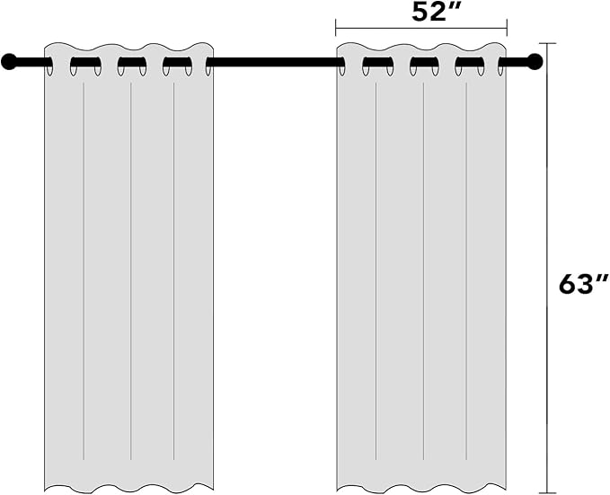 PrinceDeco 100% Blackout Linen Curtains 63 Inches Long 2 Panels Thermal Insulated Burlap Curtain with White Liner Grommet Room Darkening Textured Curtains for Bedroom Living Room (52x63 inch,Sage)