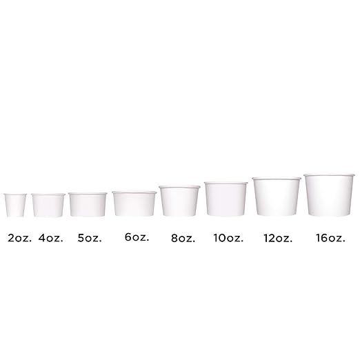 Karat [24oz - 600 ct] Paper Soup Bowls for Hot/ Cold Food - Ideal for Soup, NoodIes, Pasta and Snacks - White (C-KDP24W)