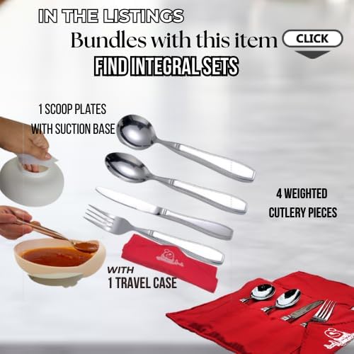 Weighted silverware for hand tremors for Parkinsons, Arthritis | Heavy utensils for tremors | Weighted eating utensils | Gifts for parkinsons & Artritis.