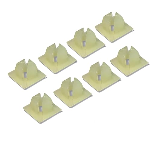License Plate Screw Inserts – Set of 8 Nylon Retaining Nuts for License Plate Screws - Front and Back License Plate Nut Bracket Clip Fasteners for Cars, Trucks, SUVs, Motorcycles (Screw Retainers)