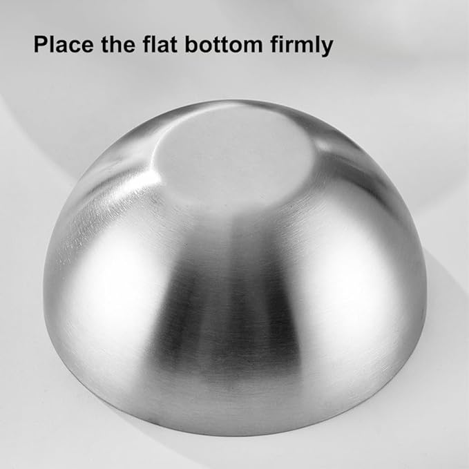 304 Stainless Steel Insulated Salad & Dipping Bowl, Two Hot/Cold Water Inlets to Keep Food Hot or Cold Suitable for Picnics, Salad Making and Dipping (70 oz)