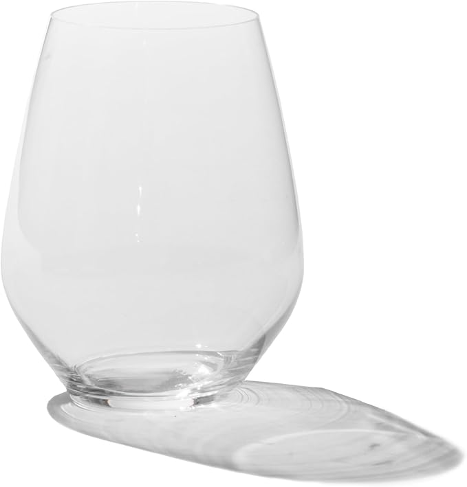 Made In Cookware - Stemless Crystal Wine Glasses - Set of 4 - Crafted in Germany - Lead-Free Crystal Glass
