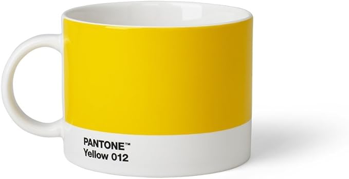 Pantone Tea Cup Porcelain, 475 ml, Porcelain, Yellow 012, 10.4 x 10.4 x 8 cm