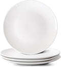 White Dinner Plates Set of 4, Extra Large 12 Inch Dinner Plates, Oversized Ceramic Plates for Main Dishes, Microwave and Dishwasher Safe, 30.7Cm
