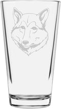 West Siberian Laika Custom Personalized Dog Themed Etched All Purpose 16oz Pint Glass