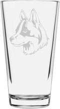 Icelandic Sheepdog Custom Personalized Dog Themed Etched All Purpose 16oz Pint Glass