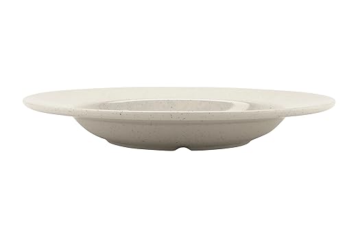G.E.T. B-1611-IR-EC Melamine Pasta Bowl with Wide Rim, 16 Ounce, Ironstone (Set of 4)