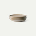 MORA Large Plates Set of 4, 10.5 inch Ceramic Pottery Dinner Plates - Microwave, Oven and Dishwasher Safe - Mushroom