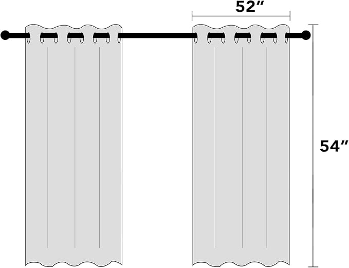 PrinceDeco 100% Blackout Curtains for Bedroom Linen Blackout Curtains 54 Inches Long Room Darkening Burlap Grommet Textured Curtains&Drapes Luxury Decor for Living Room 52x54 Inch, Stone Blue,2 Panels