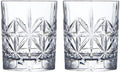 Crystal Whiskey Glass Set of 2 - Old Fashioned Bourbon Glasses, Perfect for Scotch and Cocktails (Style 1,2pcs)
