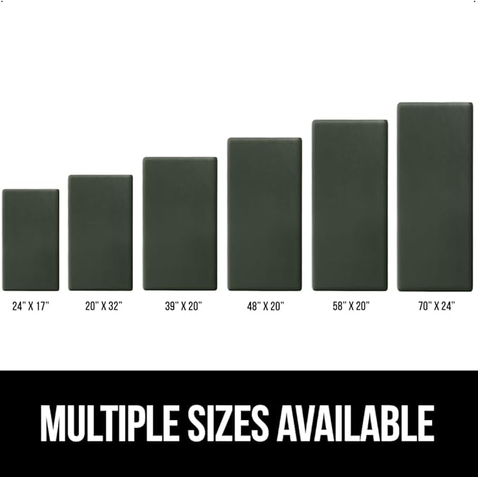 GORILLA GRIP Comfortable Cushioned Kitchen Mats for Floor, 39x20, Waterproof and Stain Resistant Soft Top, 3/4 Inch Thick Ergonomic Standing Desk Anti Fatigue Mat, Foam Supports Feet, Hunter Green