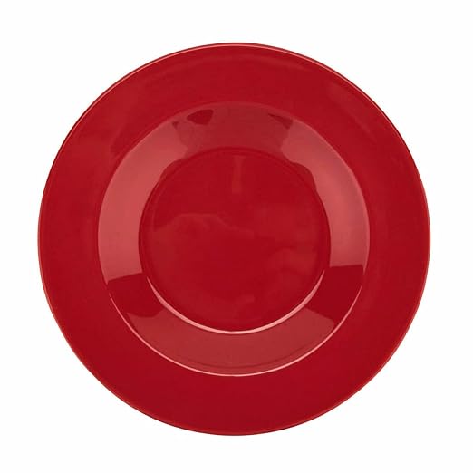G.E.T. B-1611-RED-EC Melamine Pasta Bowl with Wide Rim, 16 Ounce, Red (Set of 4)