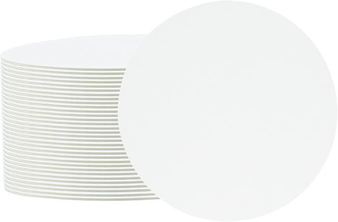 Restaurantware Paper Coasters 1000 Pack of 4 Inch Disposable Beverage Coasters Absorbent for Hot and Cold Drinks White Coffee Cup Essentials for Table Decor, Kitchen, Home Patio or Living Room