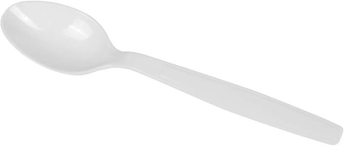 Karat U3523W PS Wrapped Tea Spoons - White (Case of 1000)