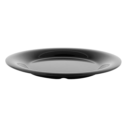 G.E.T. 9" Heavy-Duty Wide Rim Melamine Dessert Plate (Set of 4)
