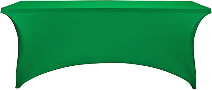 LZY Spandex Fitted Stretch Table Cover for 6 ft or 4ft or 8ft Folding Table, Rectangular Cocktail Tablecloth, Perfect for Party or Banquet