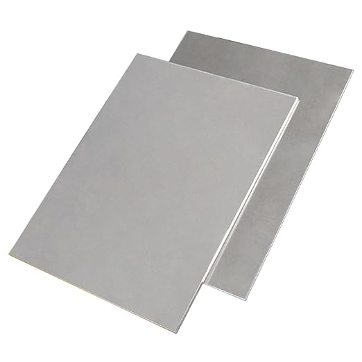 TEN-HIGH 2 Pack 20 Gauge Mild Steel Sheet Metal Plate 12 x 12 Inch Cold Rolled Steel Plate for Professional Industrial Use and DIY Projects - Smooth Surface, Easy to Form and Weld