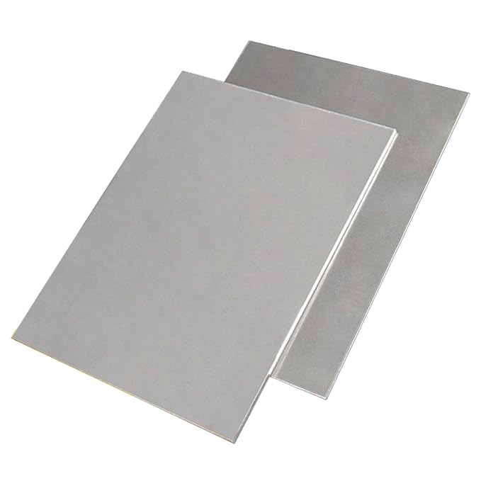 TEN-HIGH 2 Pack 22 Gauge Mild Steel Sheet Metal Plate 8 x 12 Inch Cold Rolled Steel Plate for Professional Industrial Use and DIY Projects - Smooth Surface, Easy to Form and Weld