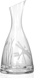 Rolf Glass Dragonfly 37.25oz Wine Carafe | Lead-Free Diamond-Engraved Glassware | Elegant Wine Decanter For Any Occasion