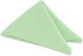 Polyester Cloth Napkins - Washable Soft Table Linens - Durable & Elegant for Dining, Restaurants, Weddings, Events, Rentals, Banquets, & Parties - Premium Quality Set of 250, Mint Green, 17"x17"