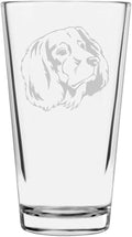 German Longhaired Pointer GLP Custom Personalized Dog Themed Etched All Purpose 16oz Pint Glass