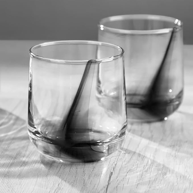 Libbey Ascent Black Ribbon 16 Piece Tumbler and Rocks Glass Set